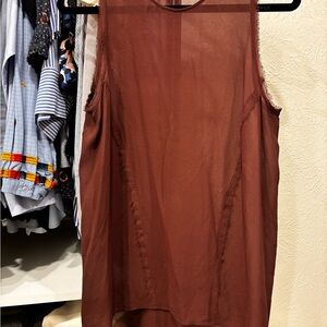 Helmut Lang, sheer Sleeveless Blouse